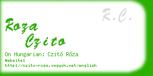 roza czito business card